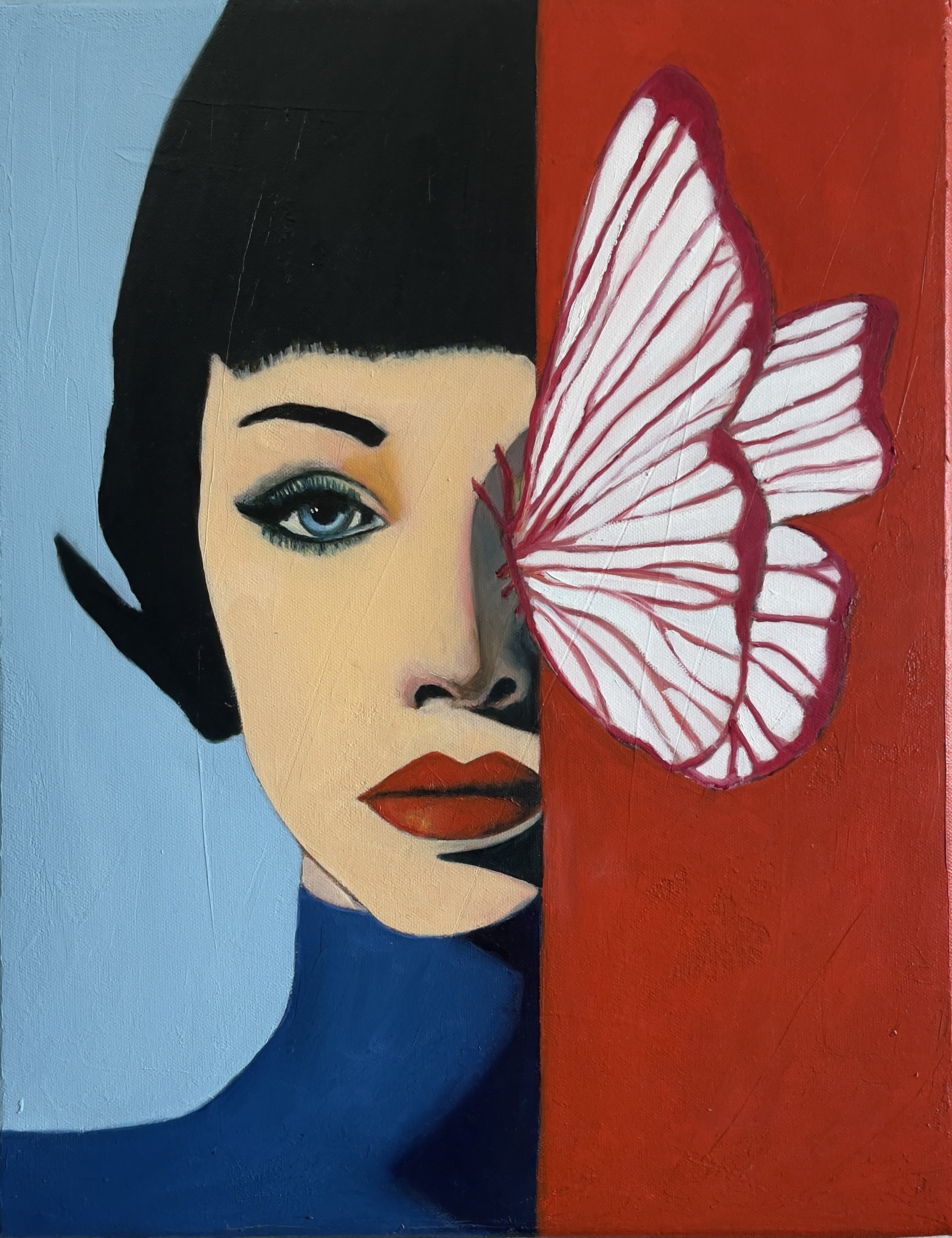 Fly Away (Reds & Blues)
Medium: Oil on Canvas
Dimensions: 14 x 18 inches
Year : 2024