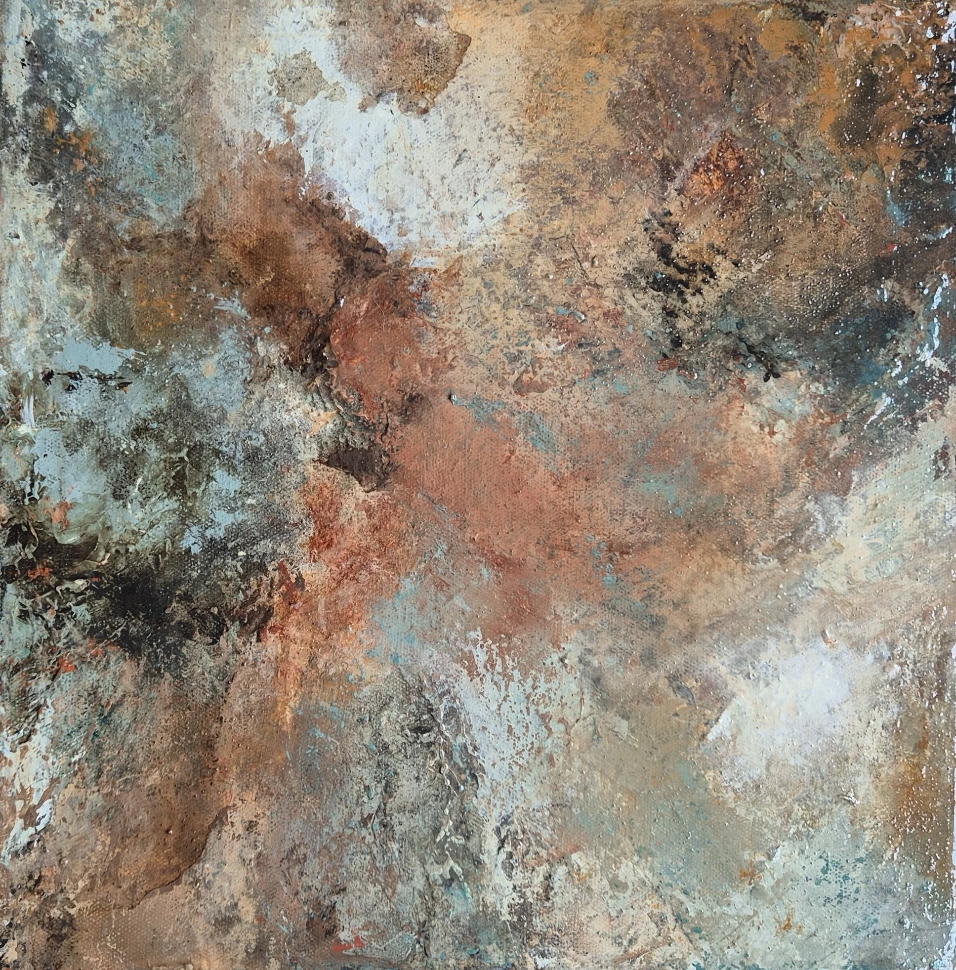 Title         : Roughly Speaking
Artist       : Chaitrali Bandekar
Medium : Mixed media on Canvas
Size         : 30/30cm
Year         : 2024