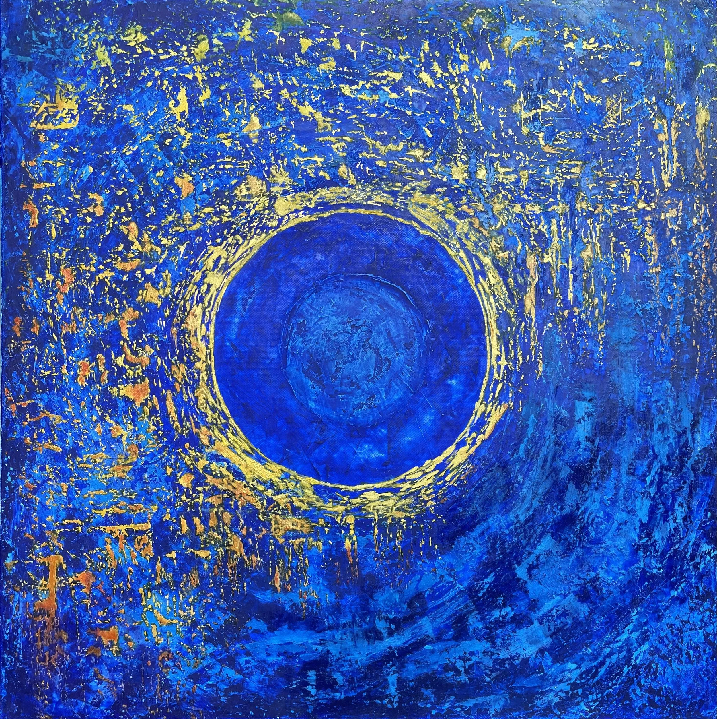 Sandhya (Sanskrit : Union) |
Acrylics on Canvas |
61/61 cm | Year : 2022 |
HKD 19,500 |

Sandhya reflects the quiet union of the source and the creation within us, as one transcends the mental chatter, one enter a state that is not bounded by time or
