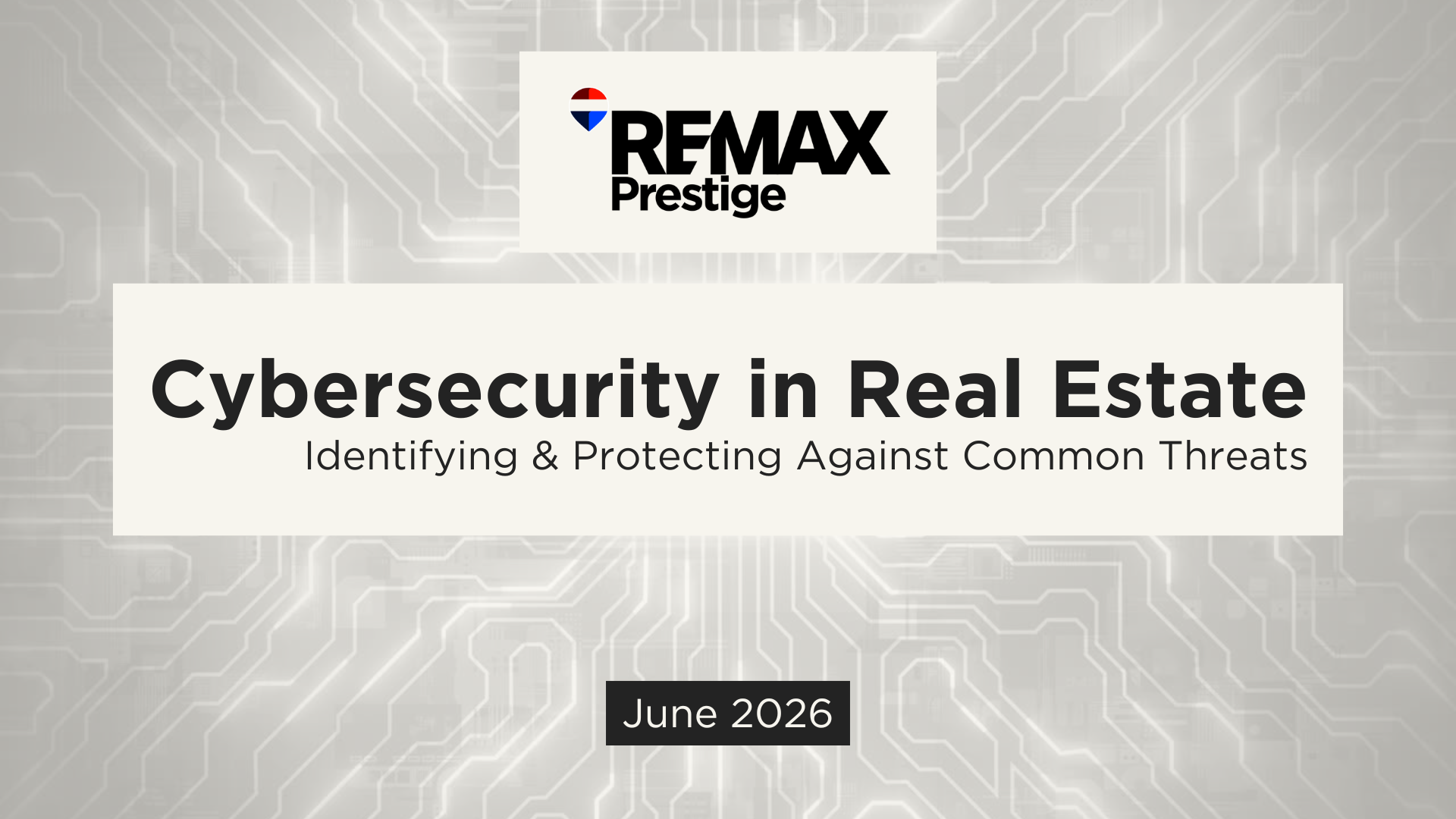 A slideshow presentation on cybersecurity information used for internal agent training