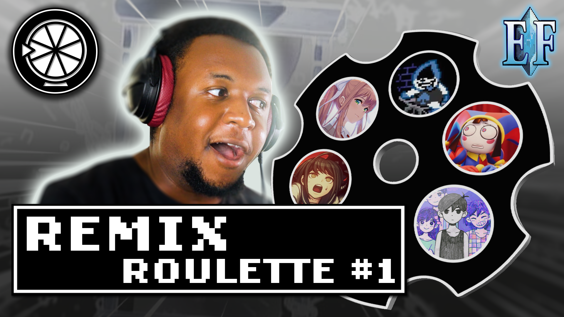 A video thumbnail that would focus on a "roulette" challenge, where Cory would spin a wheel and make a remix based on the franchise where it finished spinning.