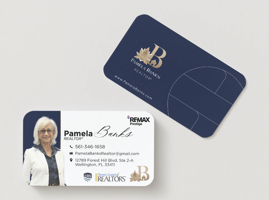 A Business Card with an updated design utilizing REMAX branding