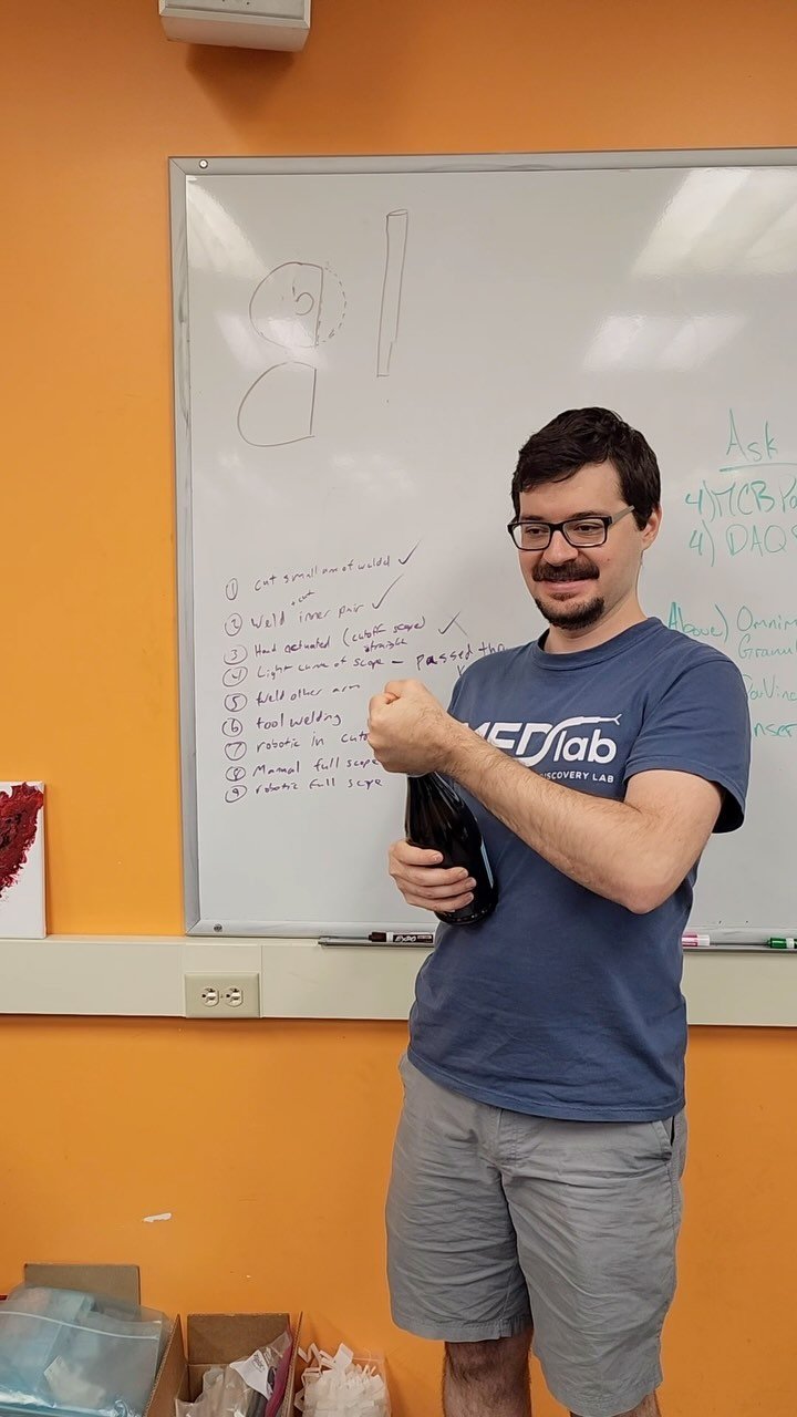 Our beloved Tayfun Efe Ertop has finally left the MEDLab nest as a PhD graduate and postdoc to join the faculty at University of Tennessee, Knoxville as an Assistant Professor in the Department of Mechanical, Aerospace, and Biomedical Engineering 👨?
