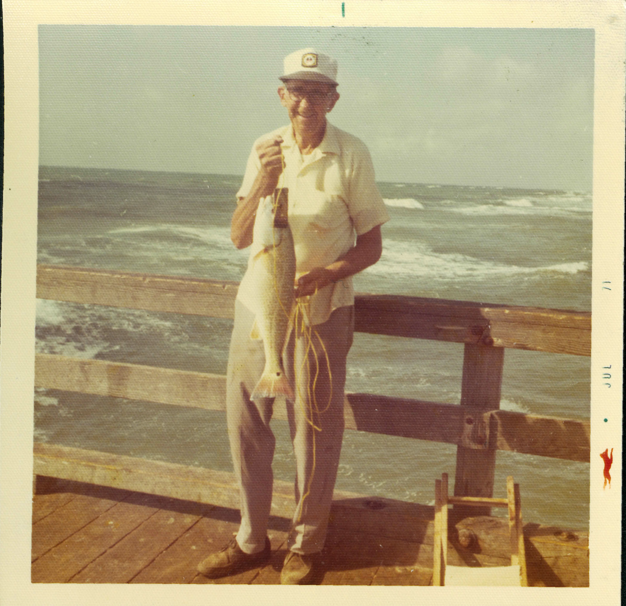 My great grandpa with his catch