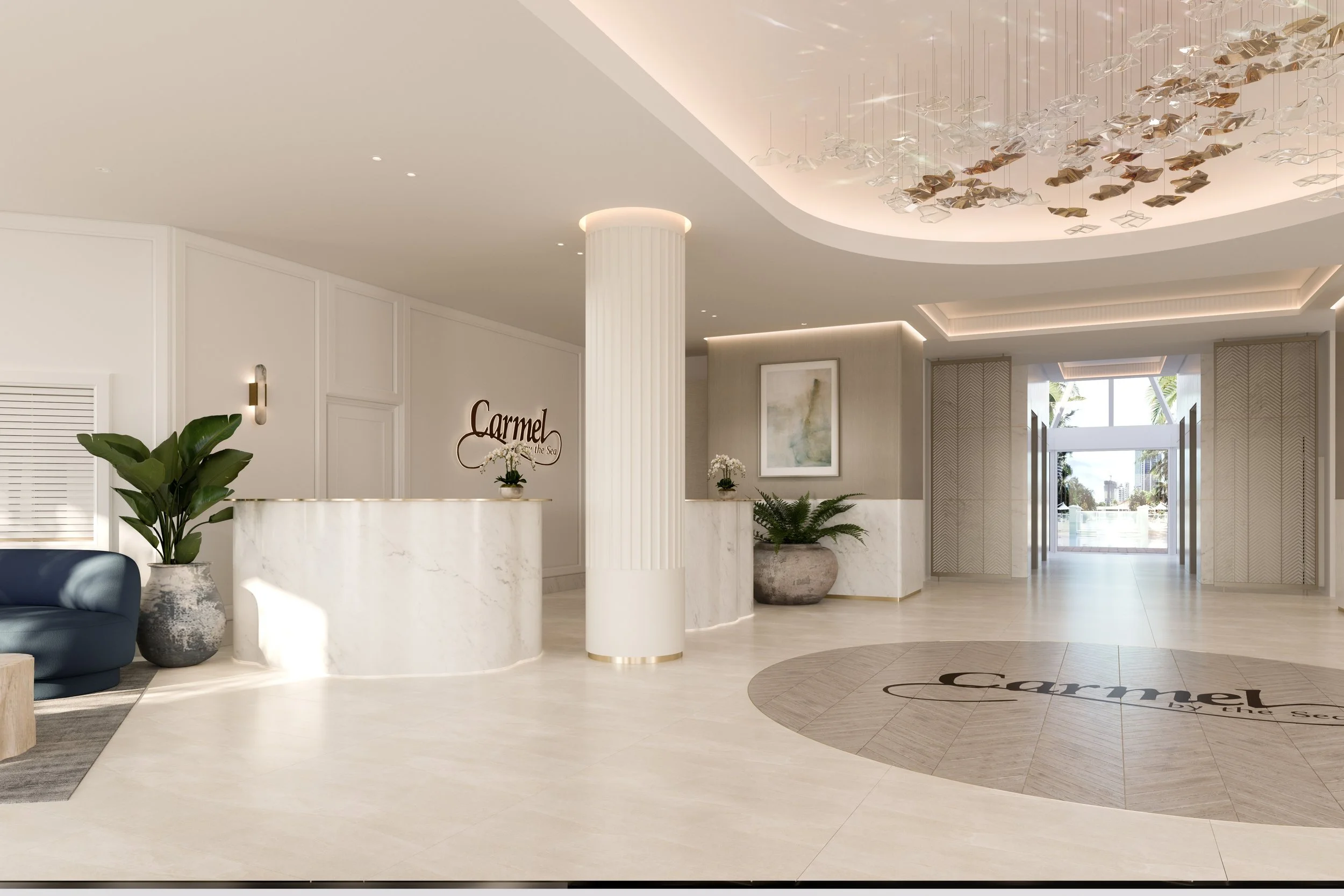 Render of Proposed Main Reception Renovation