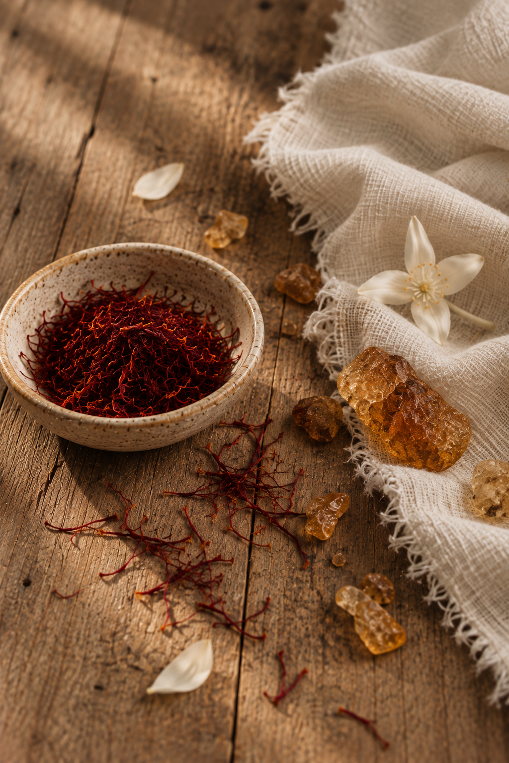 AMBER + SAFFRON