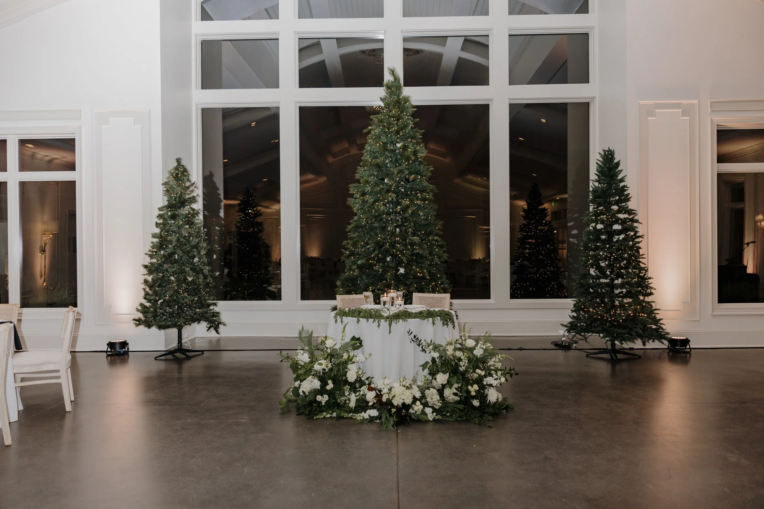 Elegant Wedding Reception at Donovan Manor Wedding Venue in Fuquay-Varina, NC