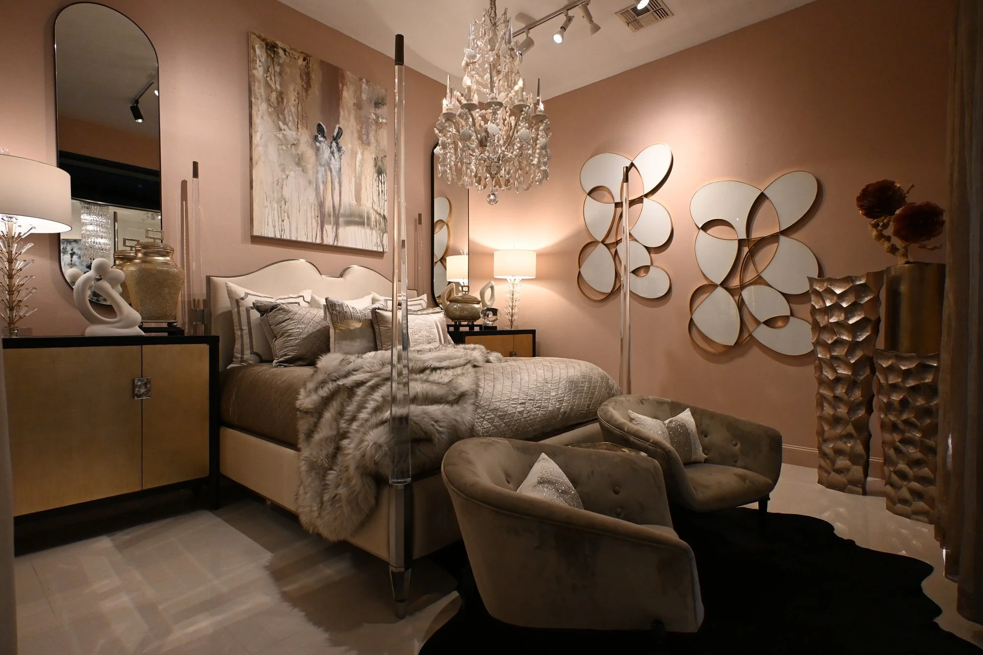 Transitional Bedroom with Neutral Furnishings