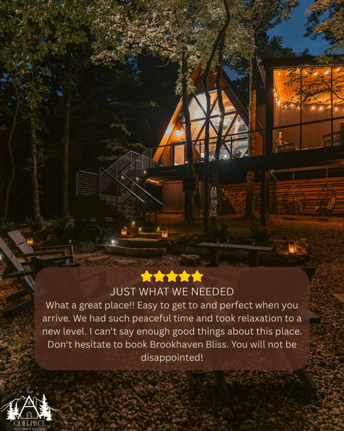 Sometimes you don&rsquo;t realize how much you needed a break&hellip; until you&rsquo;re here 🤍
Fresh air, quiet nights, and that feeling of finally slowing down. No stress, no rush&mdash;just time to breathe and reset.
This is what getting away is 