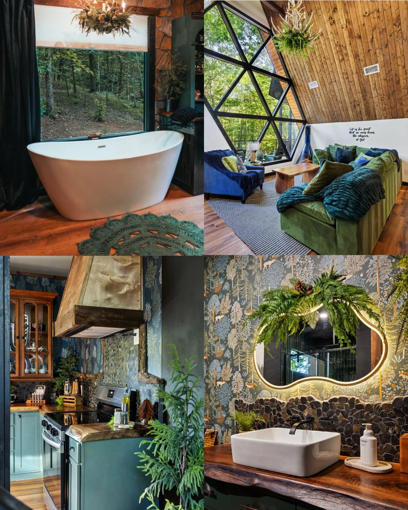 Can you tell we really like green?😍🤍

#AQuietPlaceMountainEscape
#CabinDetails
#CozyCabinVibes
#MountainRetreat
#StayAWhile