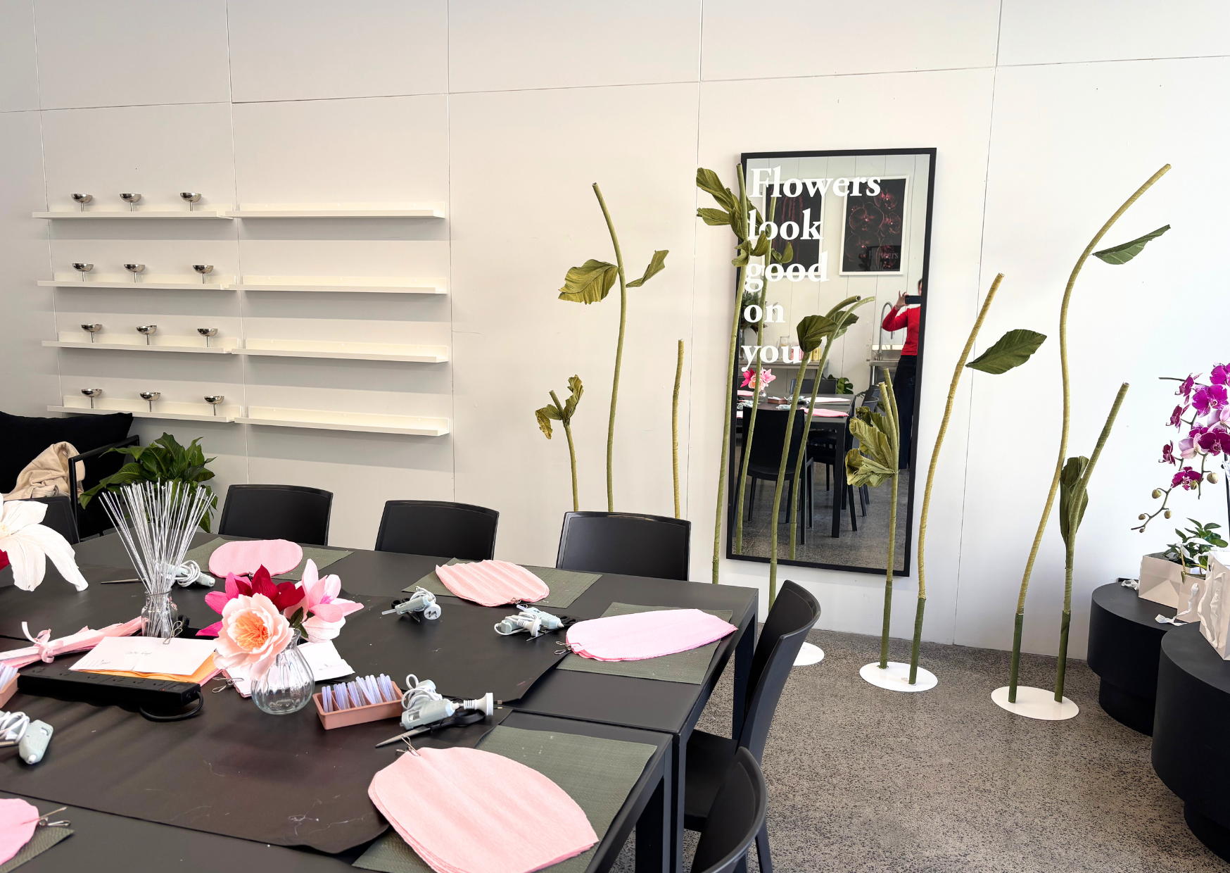 Arrive - the stems are waiting for you to fill with flowers