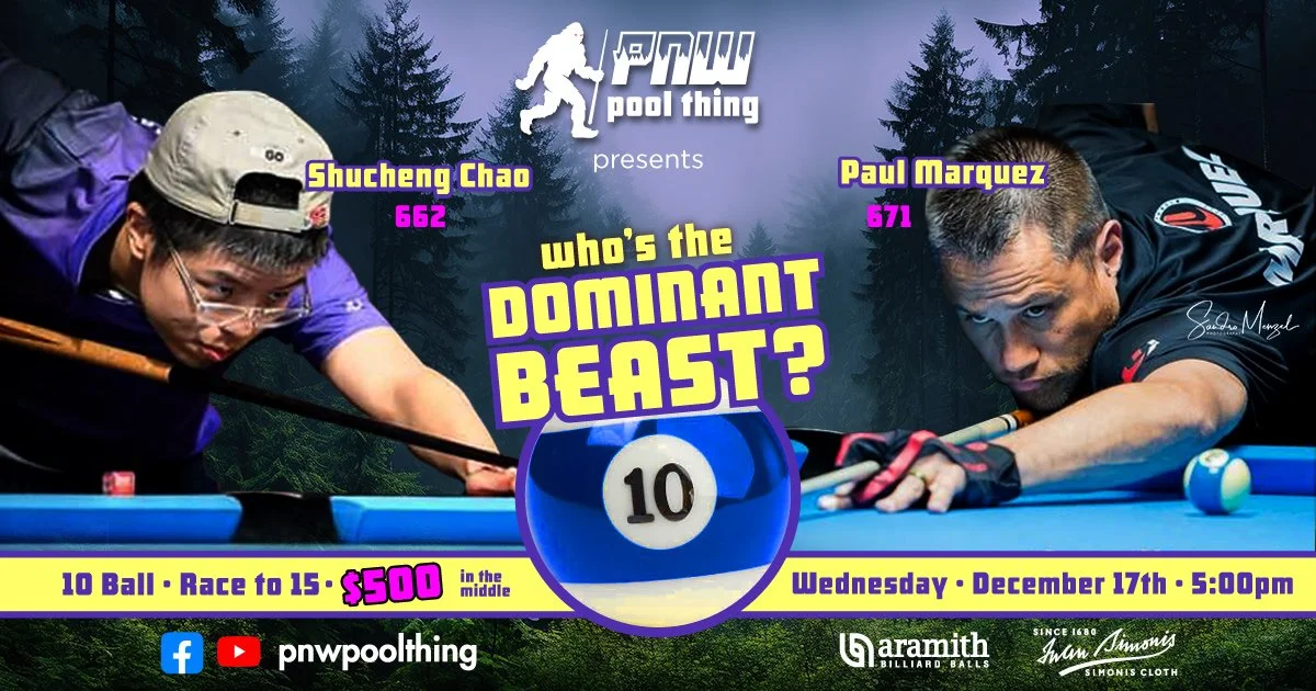 Shucheng Chao (662) vs Paul Marquez (671) 12.17.25