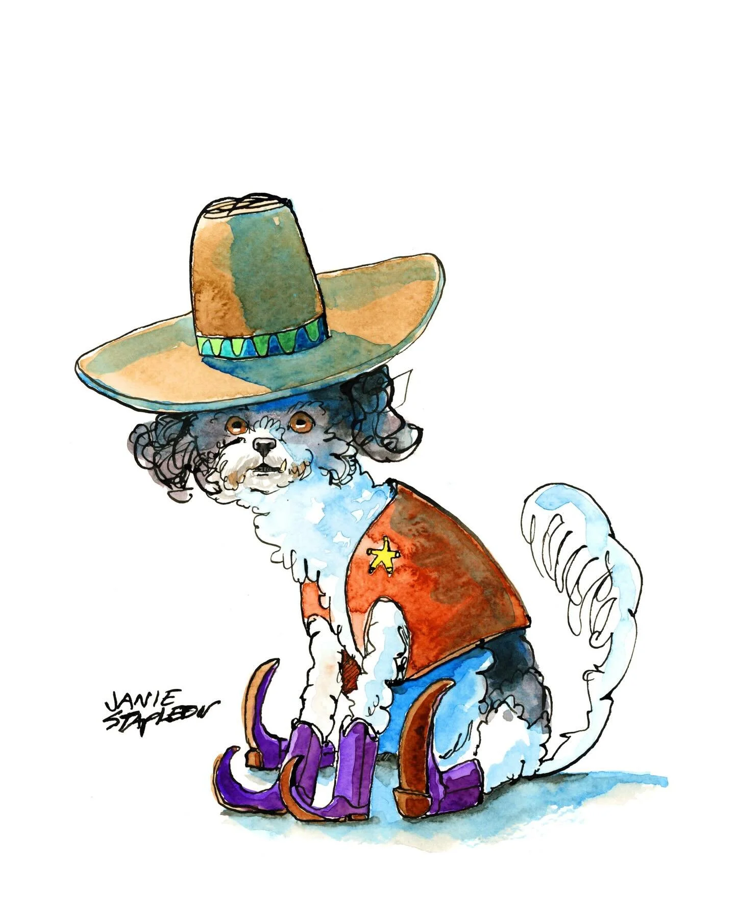 I&rsquo;m doing the best pet portraits in the world now. 
Check my stories for more info but I&rsquo;m going to do a short (affordable) run of these for my email list first to test the waters. 

These are either my new passion and I will do 1 million