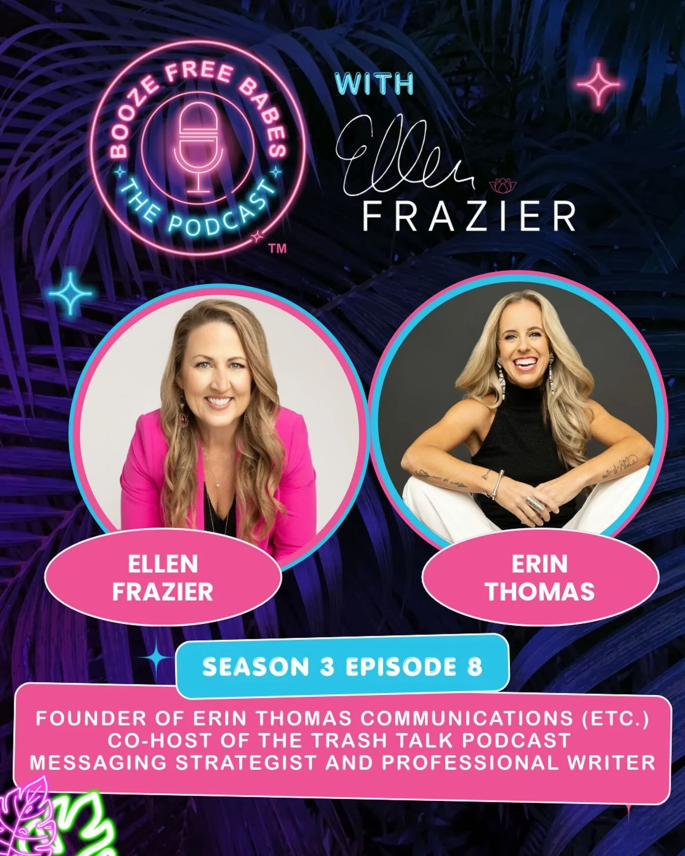NEW EPISODE IS LIVE! ✨
This week, Erin Thomas, founder of Erin Thomas Communications (ETC.), messaging strategist, professional writer, and co-host of the Trash Talk Podcast, joins on Booze Free Babes🔥 @iamerinthomas 

In this conversation, we delve