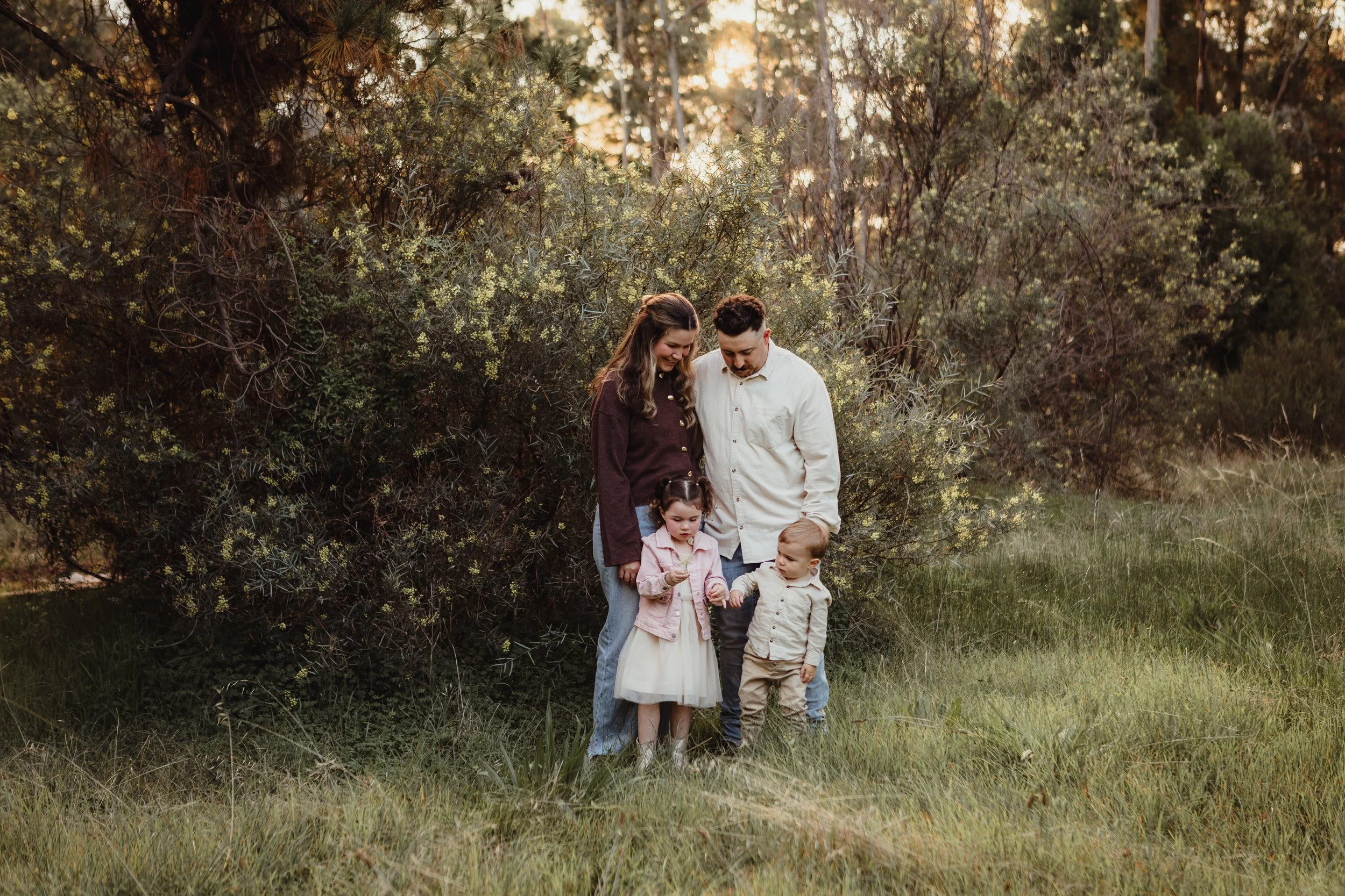 Sunset family photo session in Bendigo