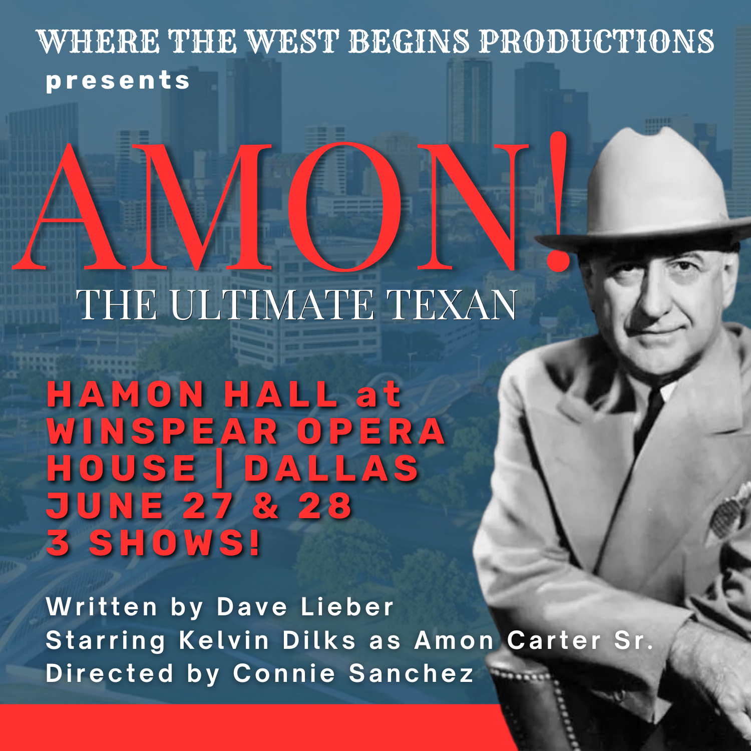 2026 shows at Hamon Hall at Winspear Opera House for AMON! The Ultimate Texan