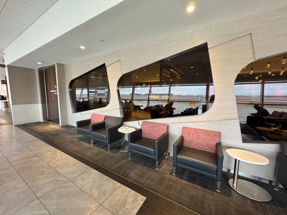   The even more exclusive Flagship First dining area within the Flagship lounge.  