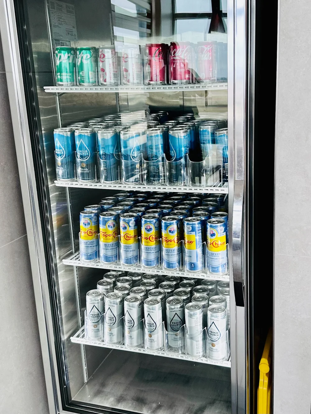   Plenty of cold drinks also in the lounge, and canned water was free to take which I always appreciate being able to take onboard.  