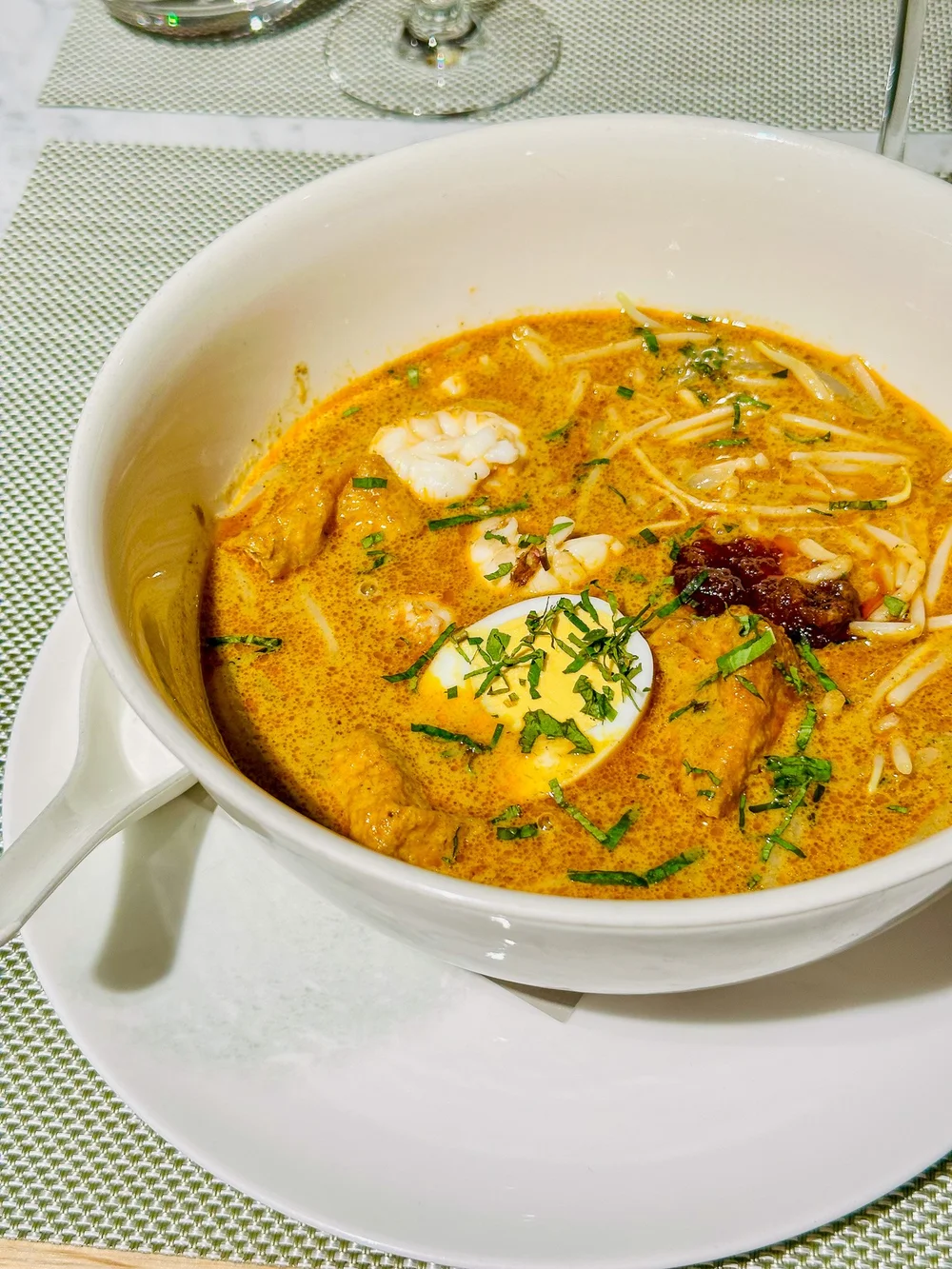   The lobster laksa was outstanding, and probably the pick of the dishes tried. The serving size was perfect, not as big as the image makes it look.  