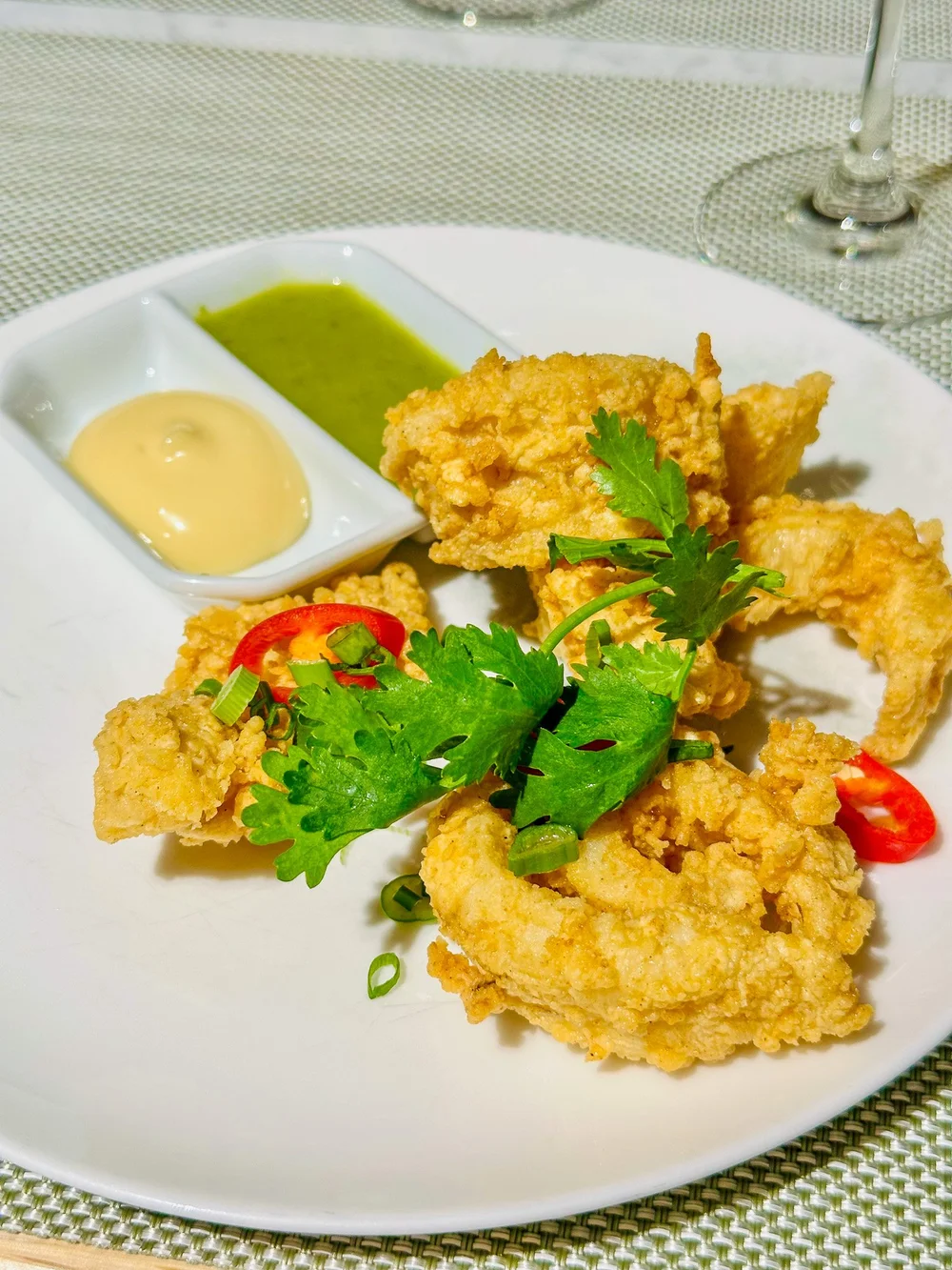   The famous salt and pepper squid - the green chili sauce was fantastic.   