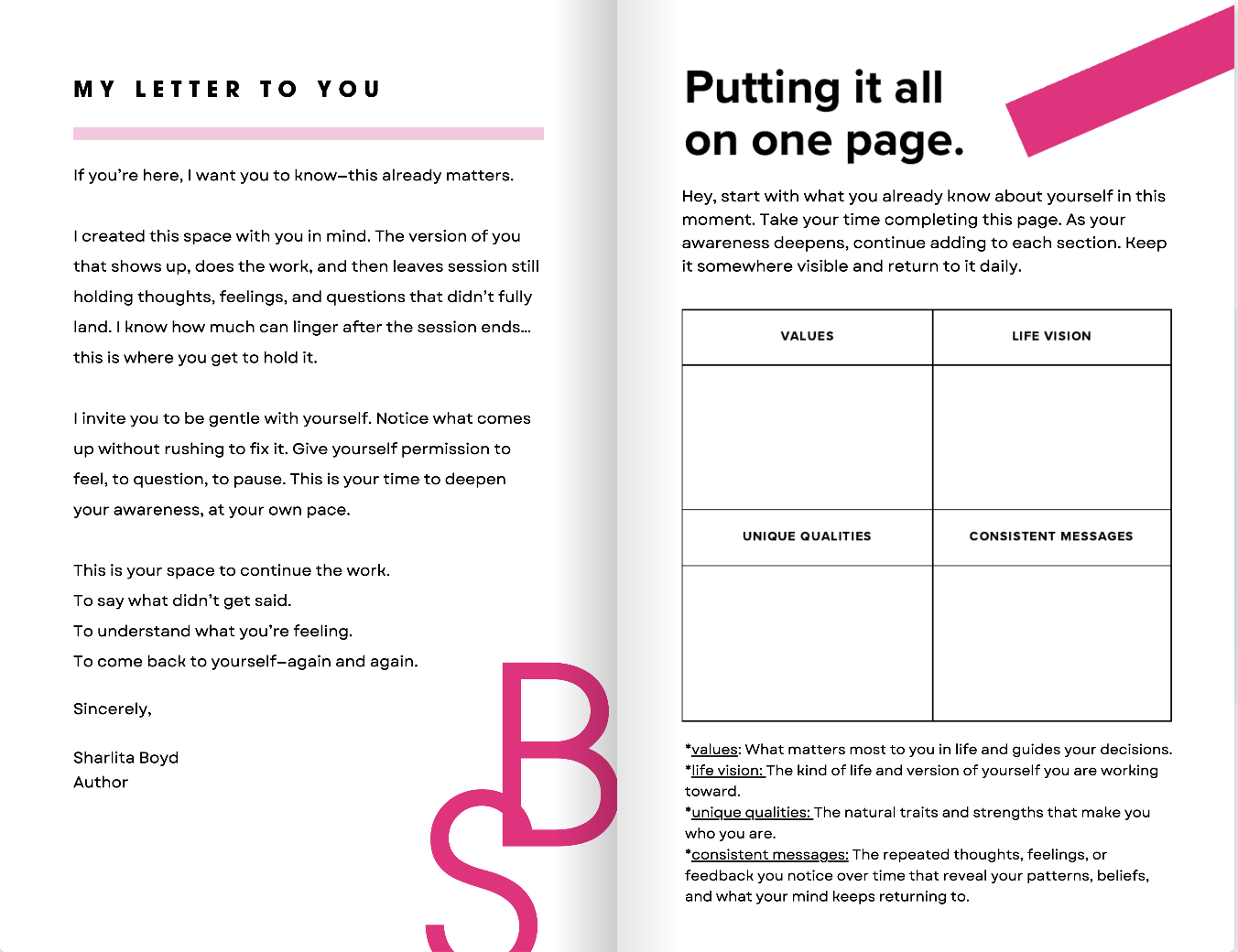 The After Session Letter Journal E-Booklet