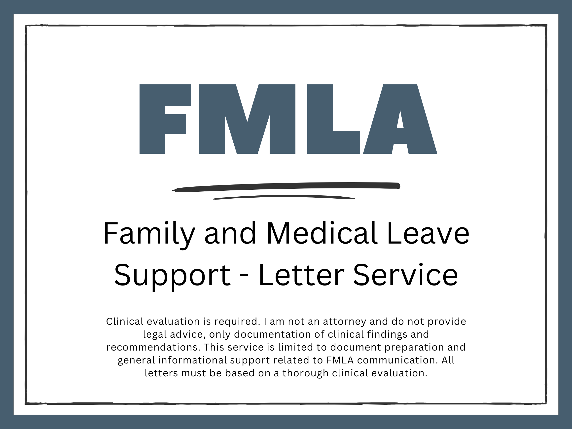 FMLA Letter Service
