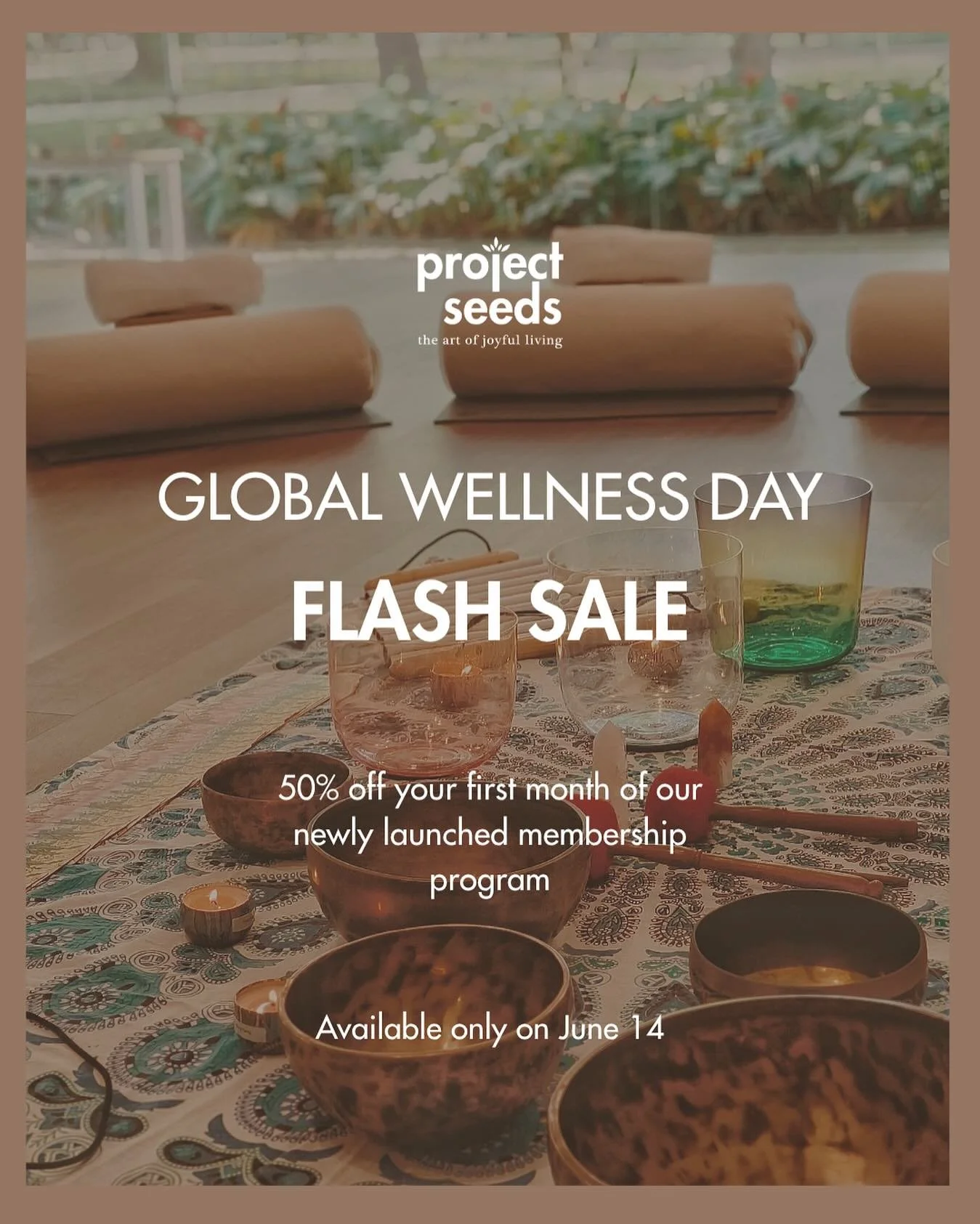 ✨ Global Wellness Day Flash Sale
 
A Wellness Gift to Celebrate You
 
In honour of Global Wellness Day, we are offering a special promotion: 50% off your first month of our newly launched membership programs, available for the next 24 hours only.
 
W
