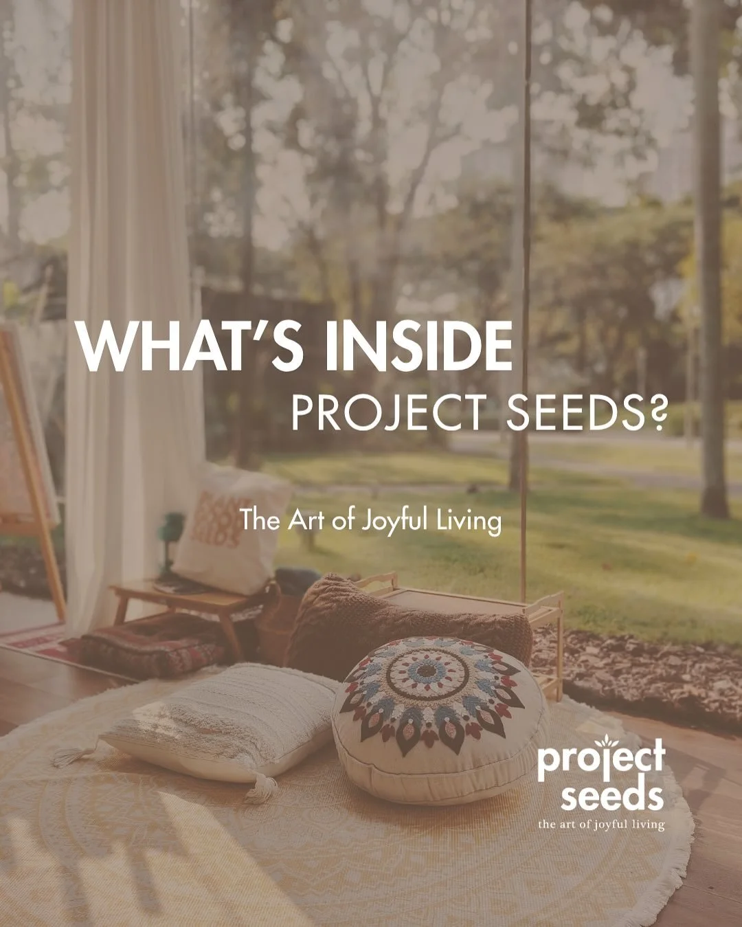 ✨ What&rsquo;s inside Project Seeds?

Explore our wellness offerings&mdash;ranging from creative art &amp; journaling to mindfulness &amp; sound healing. Each session is about caring for your mind, your heart, and your body.

Our Sessions:

✨ Sound B
