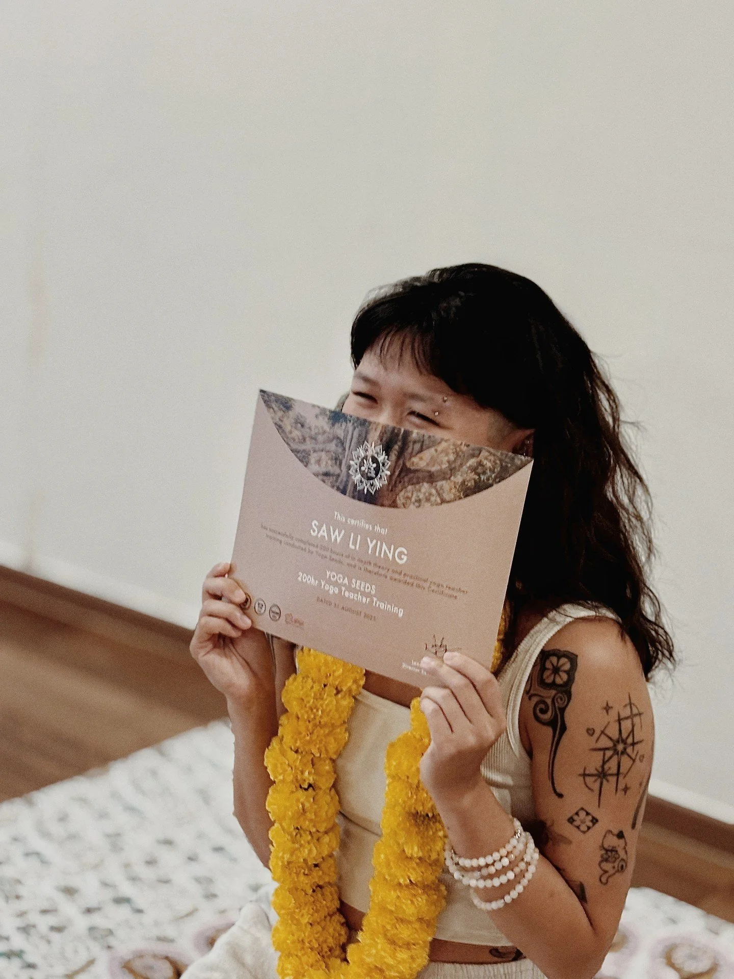 At the end of a 200hr Yoga Teacher Training journey, was it all about the certificate?

For some of you, this certificate opens the door to teaching in a studio.

For some of you, this certificate almost serves as proof of your hard work, discipline 