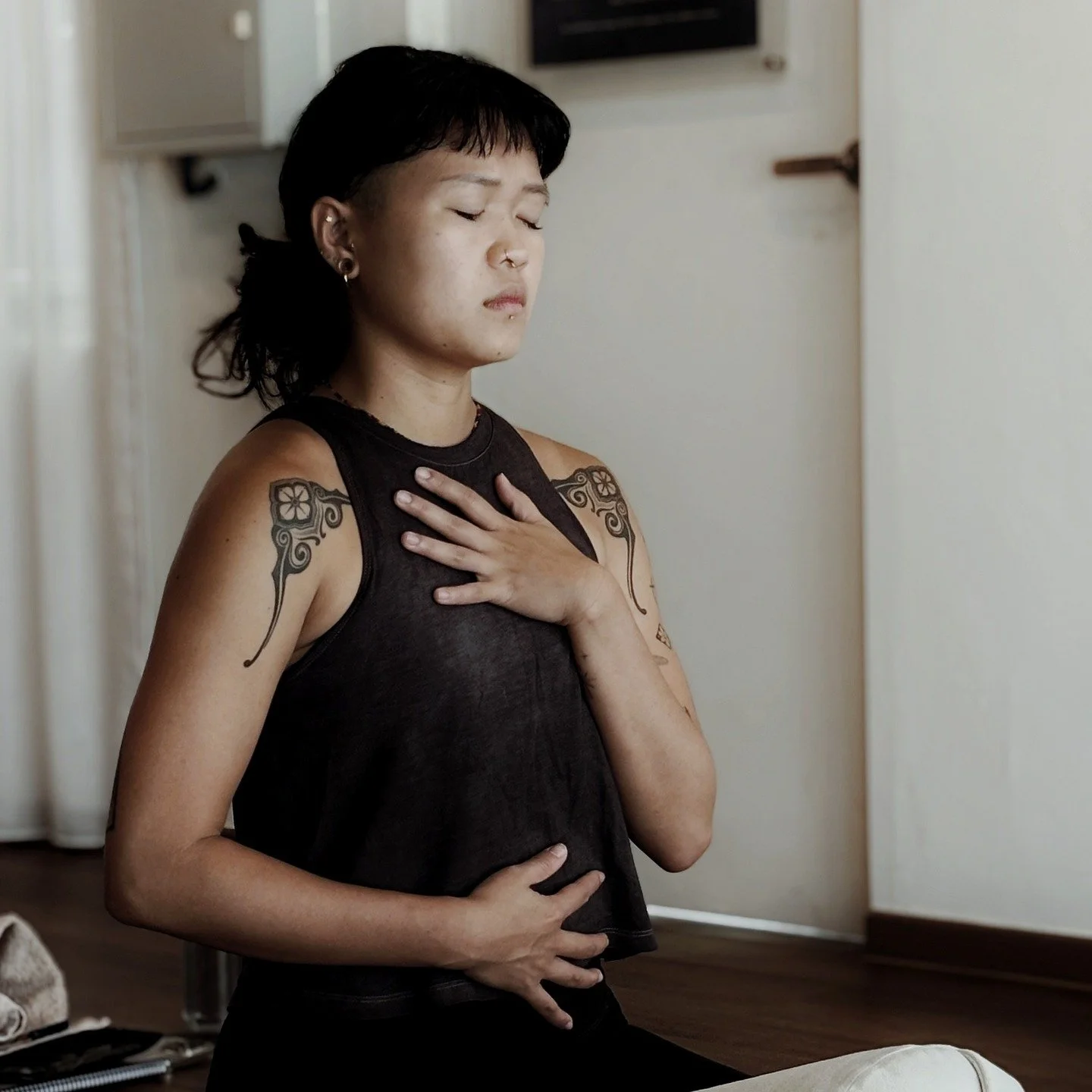 Nobody teaches us how to breathe.

We assume we already know.

But shallow breathing keeps the nervous system in low-grade stress mode &mdash; even when the day is over, even when you're lying still at midnight wondering why you can't switch off.

In