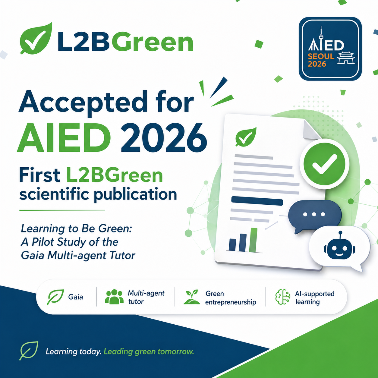 Gaia Multi-agent Tutor at AIED Conference