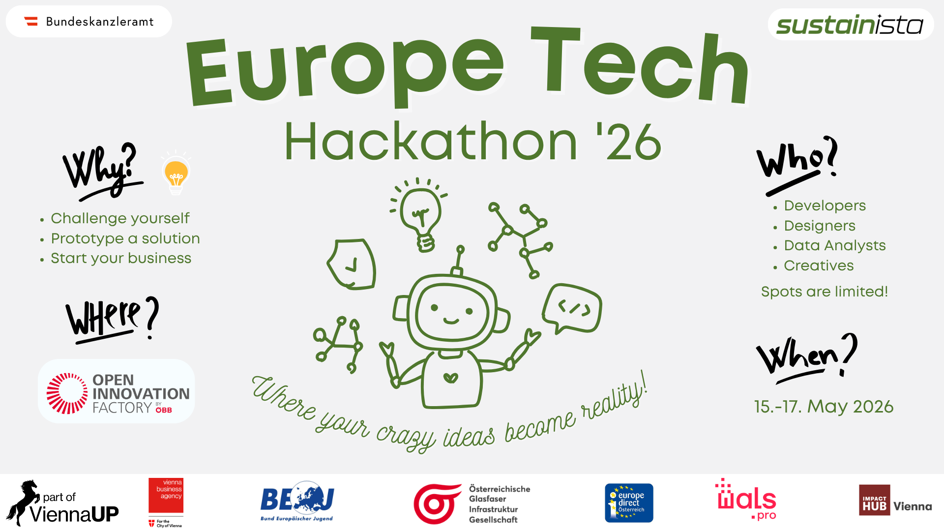 Gaia at the Europe Tech Hackathon