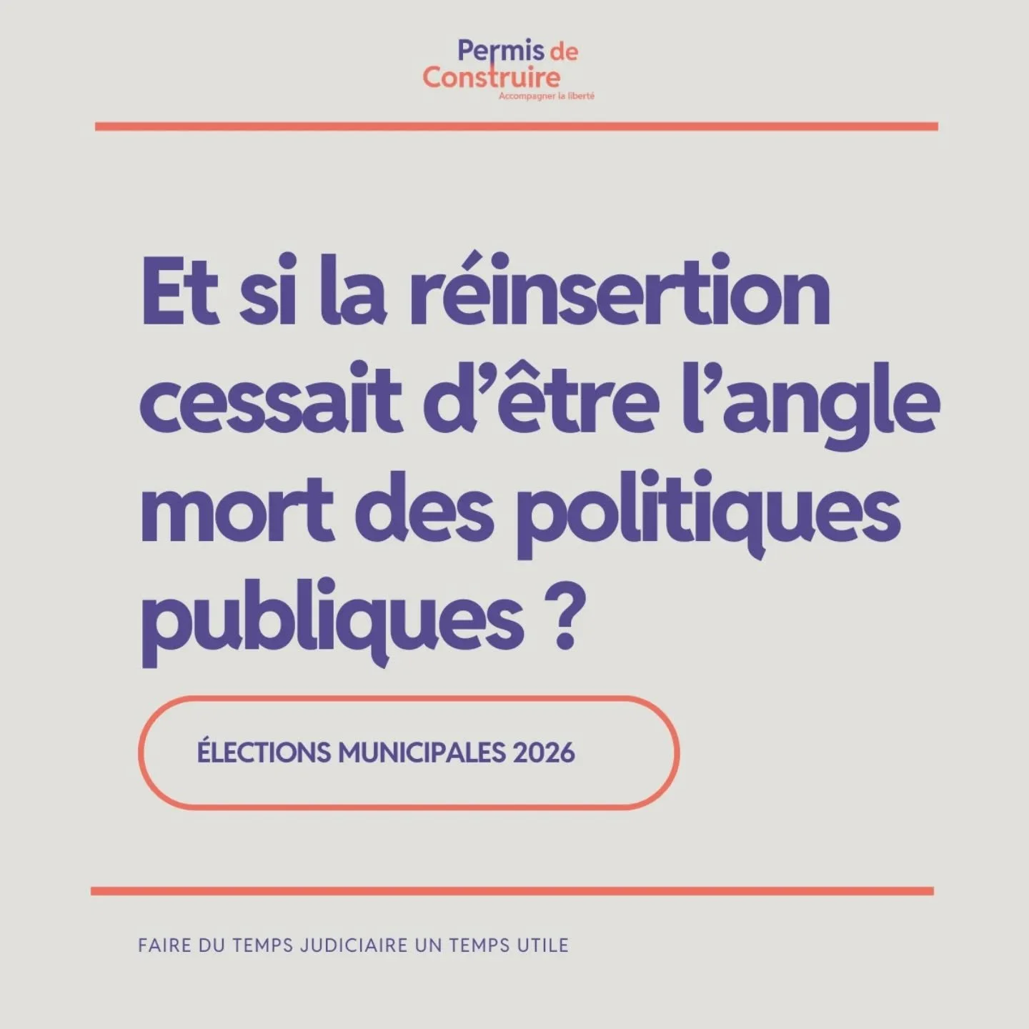 S&eacute;curit&eacute; et coh&eacute;sion sociale dominent les d&eacute;bats &agrave; l&rsquo;approche des &eacute;lections municipales !
Mais la r&eacute;insertion reste l&rsquo;angle mort.

Sans logement, sans emploi, sans accompagnement, la sortie