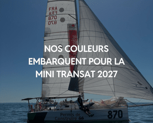 Cap sur le Brésil, nos couleurs embarquent pour la Mini Transat 2027