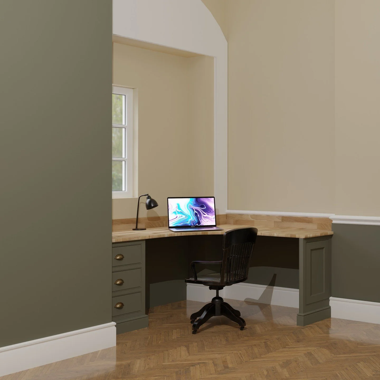 @woodchestercabinetmakers latest project. Curved desk + dresser :)

-

-

-

#kitchendesign
#cgi 
#blender 
#sketchup 
#design
#cotswolds 
#handmadefurniture