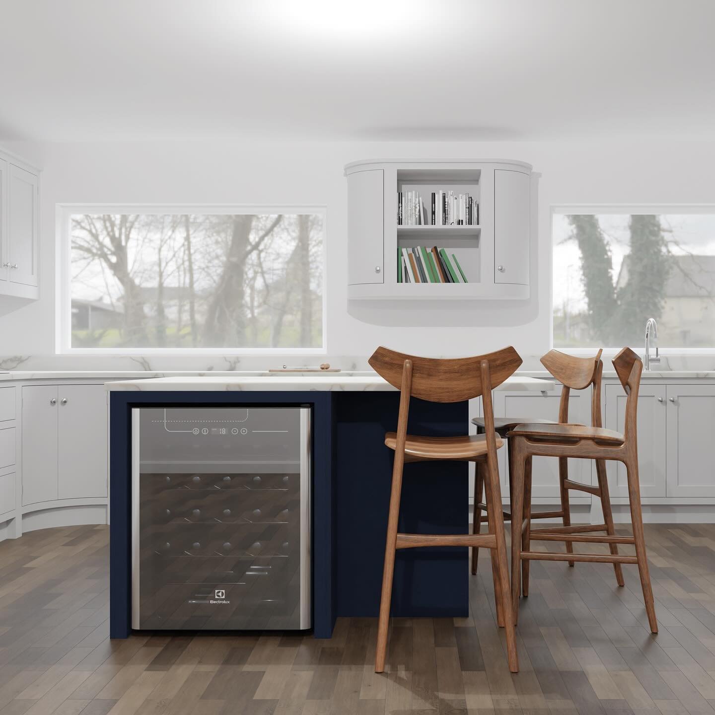 Another project from a while ago! A simple shaker with some curved features! 

#cgi
#blender
#shakercabinets 
#kitchens
#kitchendesign