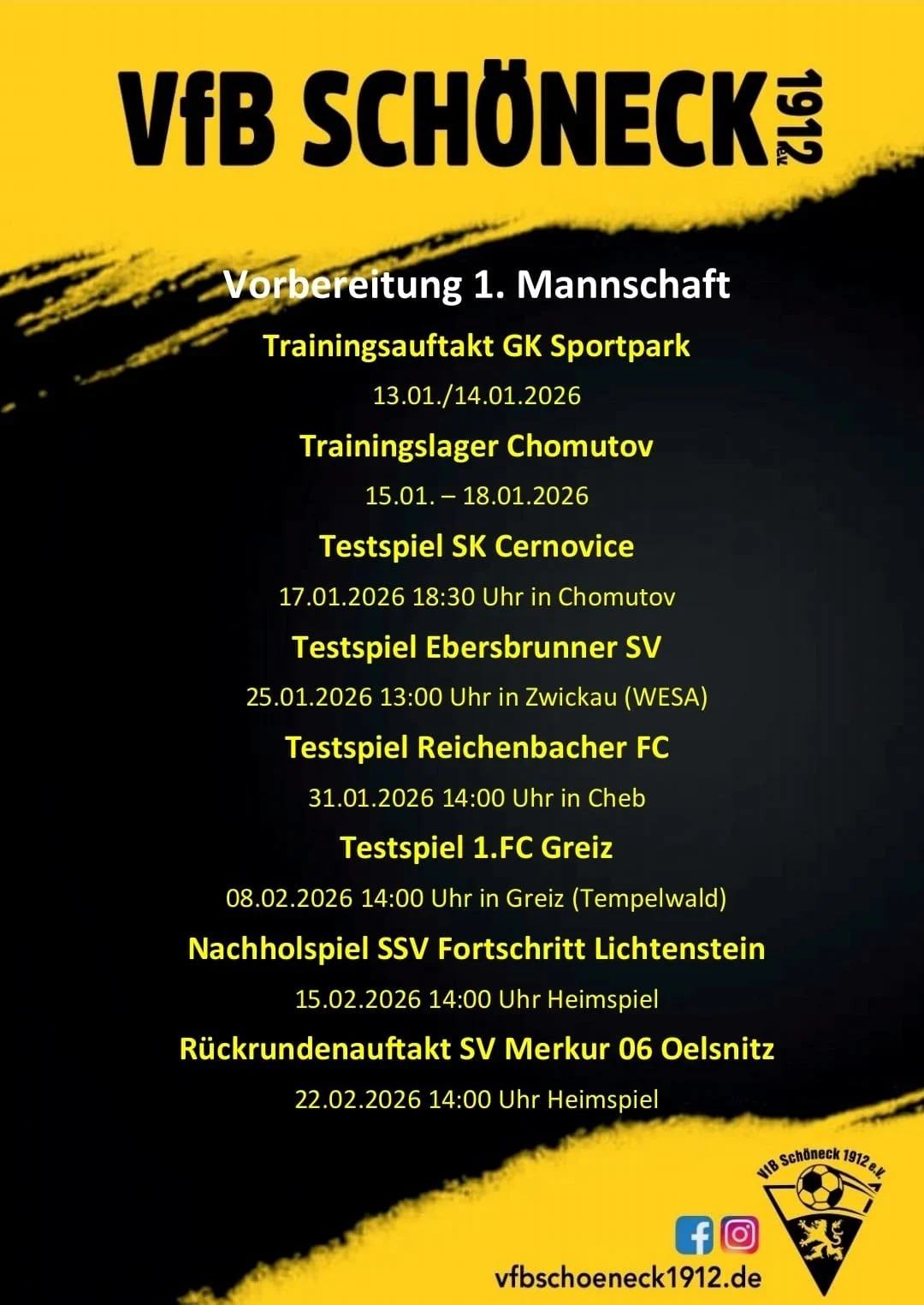 Vorbereitung der 1. Mannschaft