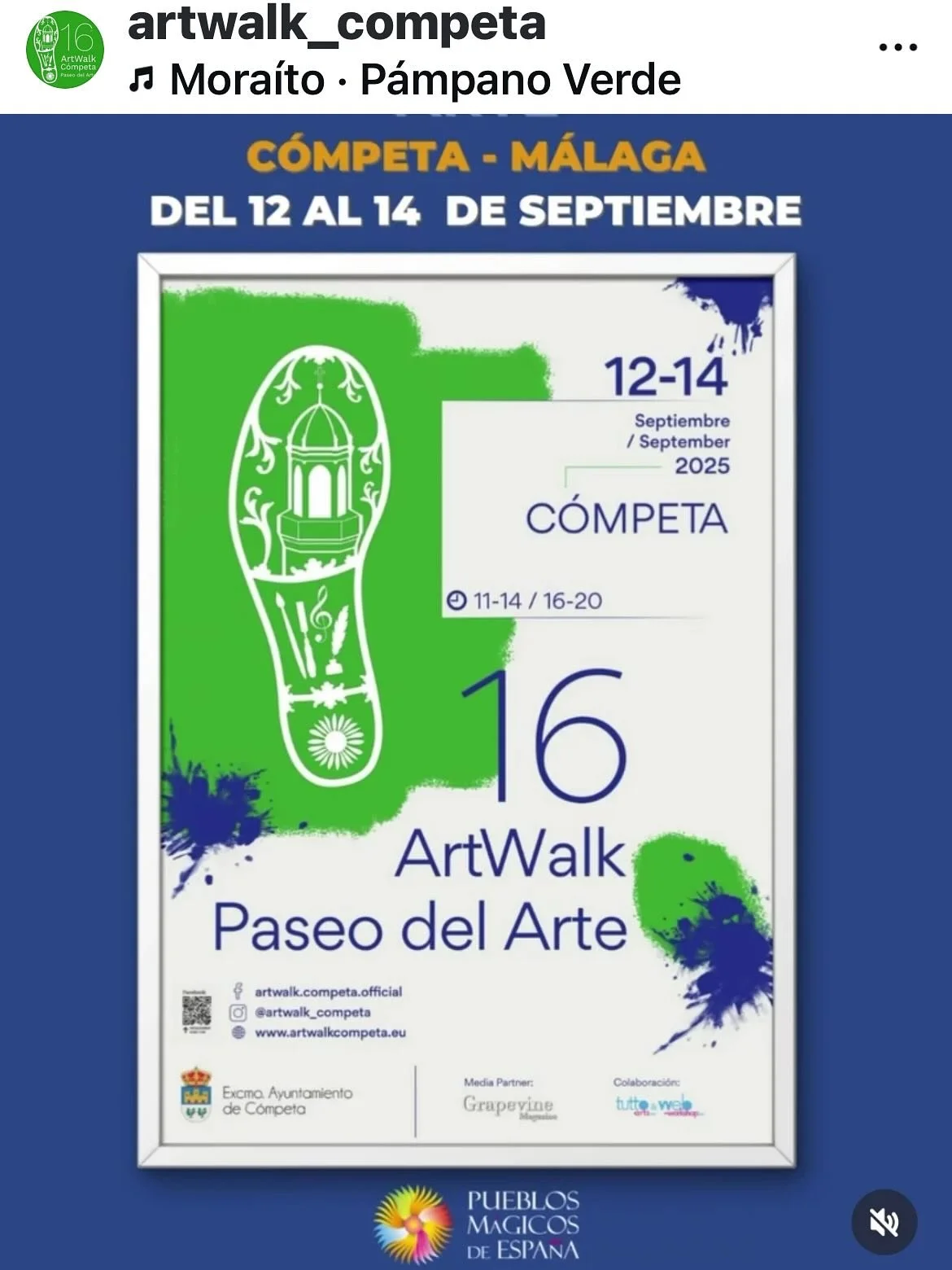 Artists in Spain doing @artwalk_competa just like @artistsopenhouses it has the same vibe&hellip;.meet the artists, get a peak in lovely houses and studios but all in the sun!