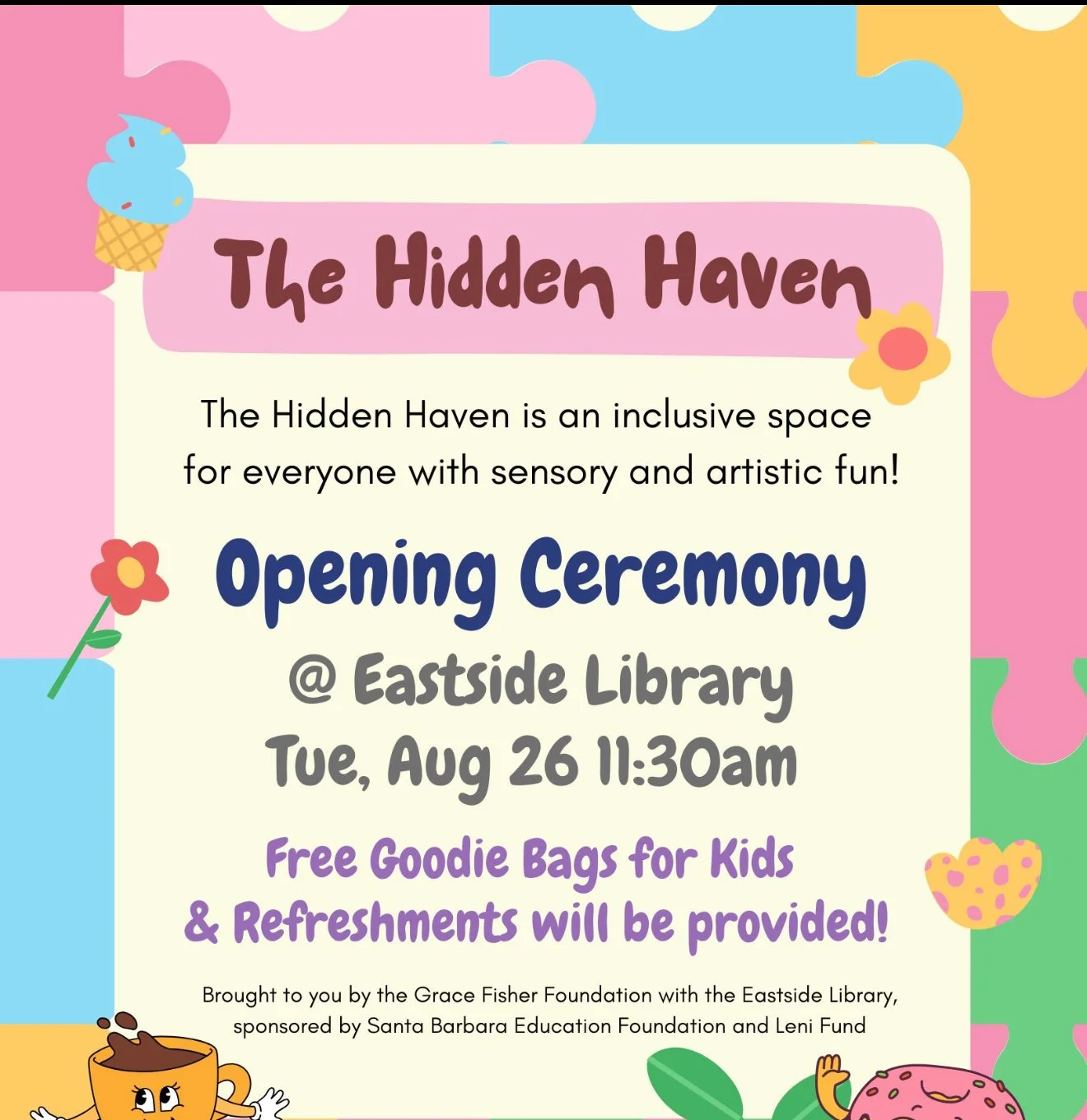 Hidden Haven Opening Ceremony at Eastside Library!