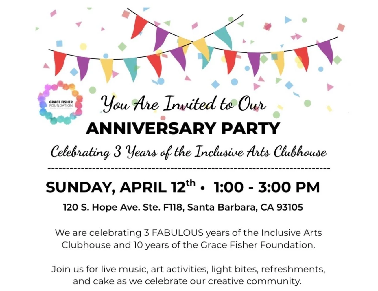 Clubhouse Anniversary Party!