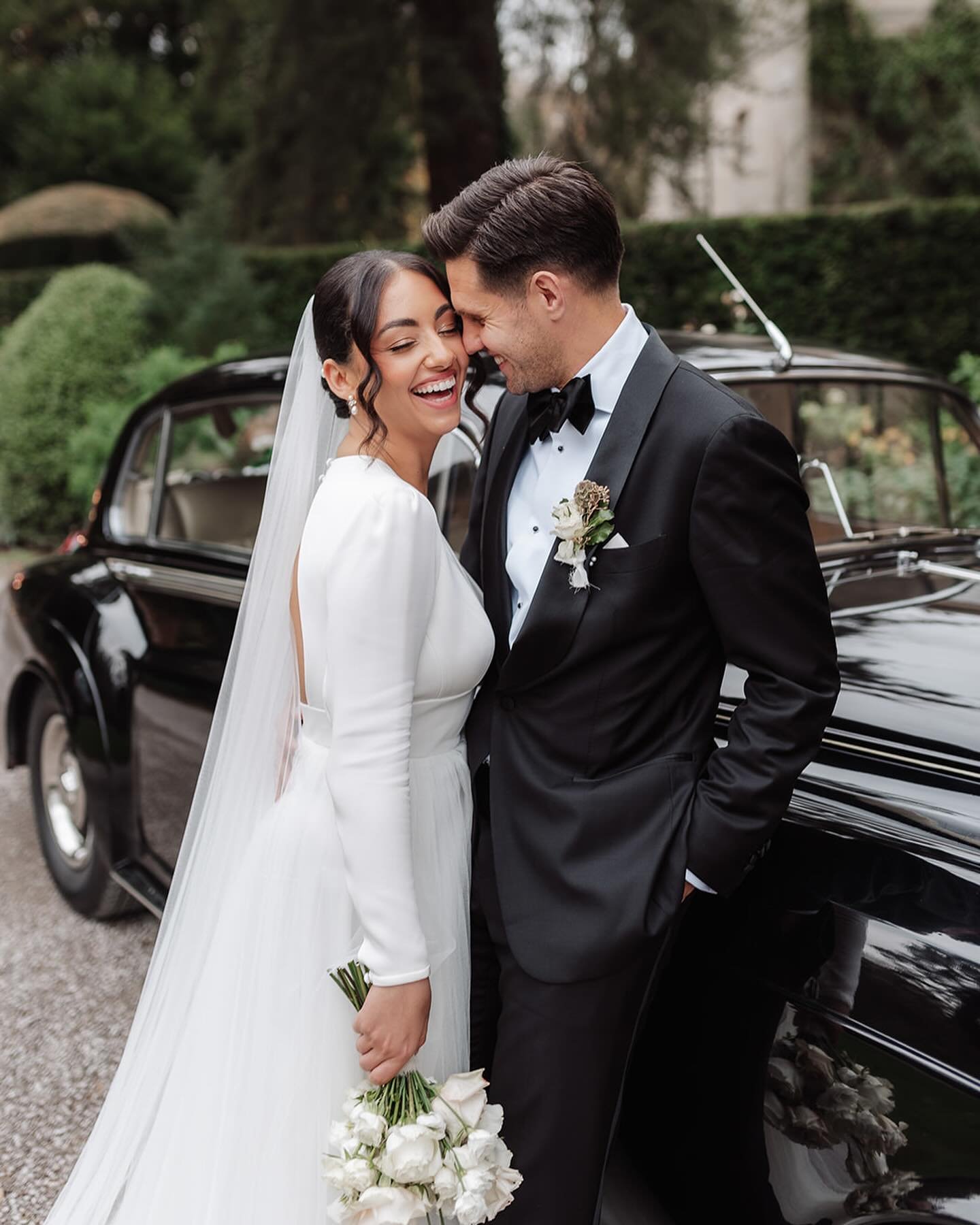 The gorgeous Simone &amp; David and their perfect day at @middletonlodge 🤍

Photographer @lucyhenzell_photography 
Venue @middletonlodge 
Dress @sassiholfordbridal @theharrogateweddinglounge 
Florals @bronzefloral 
Shoes @prada 
Bridesmaids @sixstor