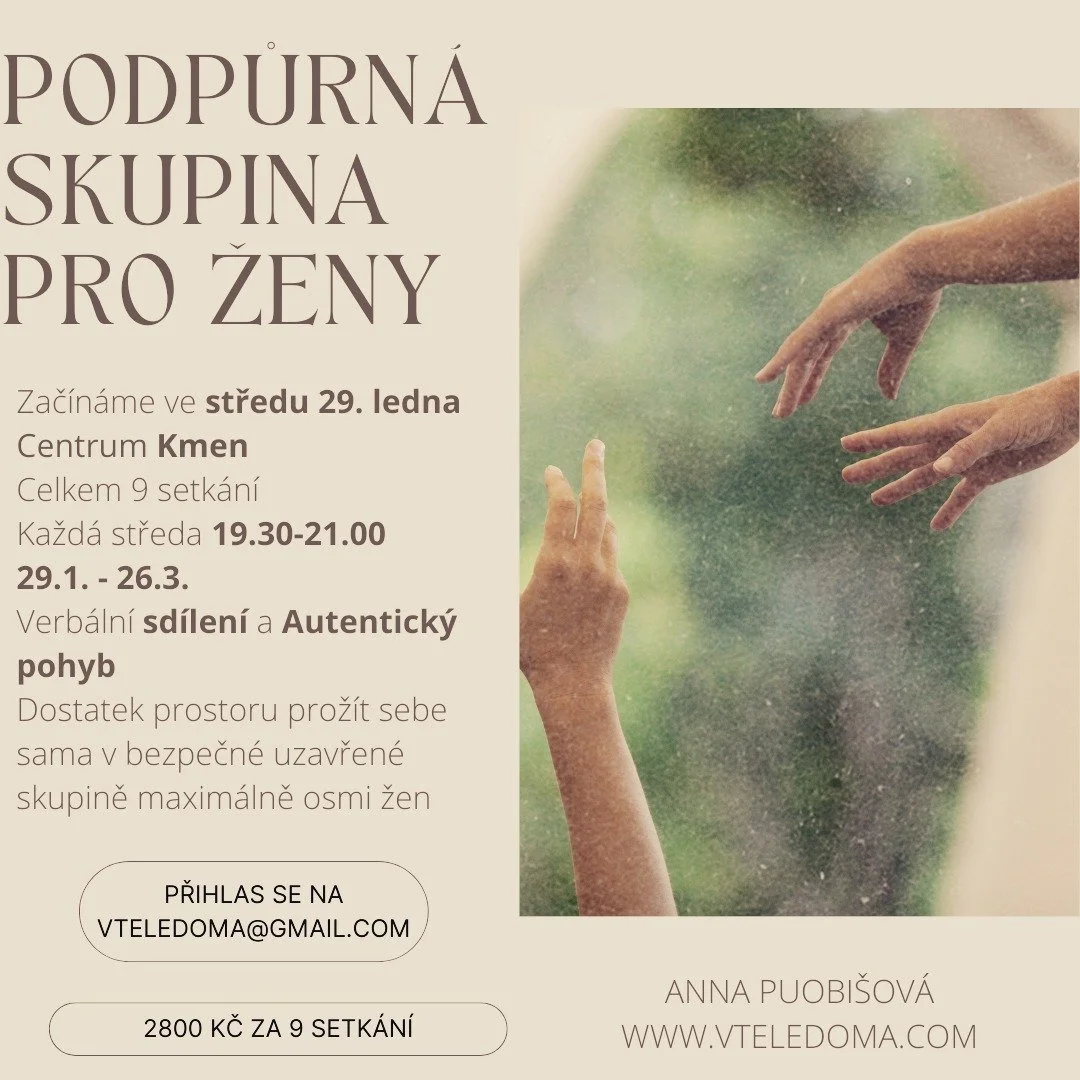 Již potřet&iacute; v brněnsk&eacute;m centru Kmen otev&iacute;r&aacute;m podpůrnou skupinu pro ženy. Je určena žen&aacute;m ve věku 20-40 let, kter&eacute; pr&aacute;vě proch&aacute;z&iacute; těž&scaron;&iacute;m životn&iacute;m obdob&iacute;m, trp&i