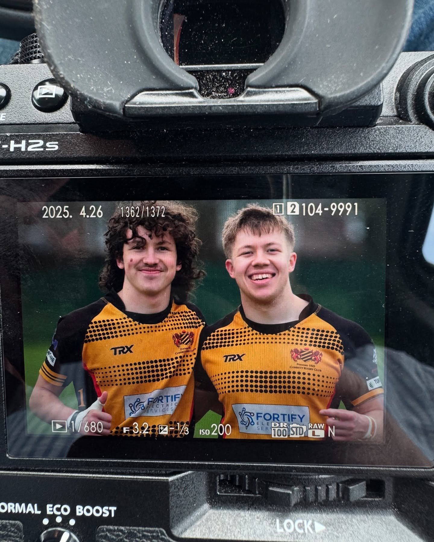 Proud of these lads - @joel_eyersy9 and @max.eyers playing together for Consett 2nd XV this afternoon