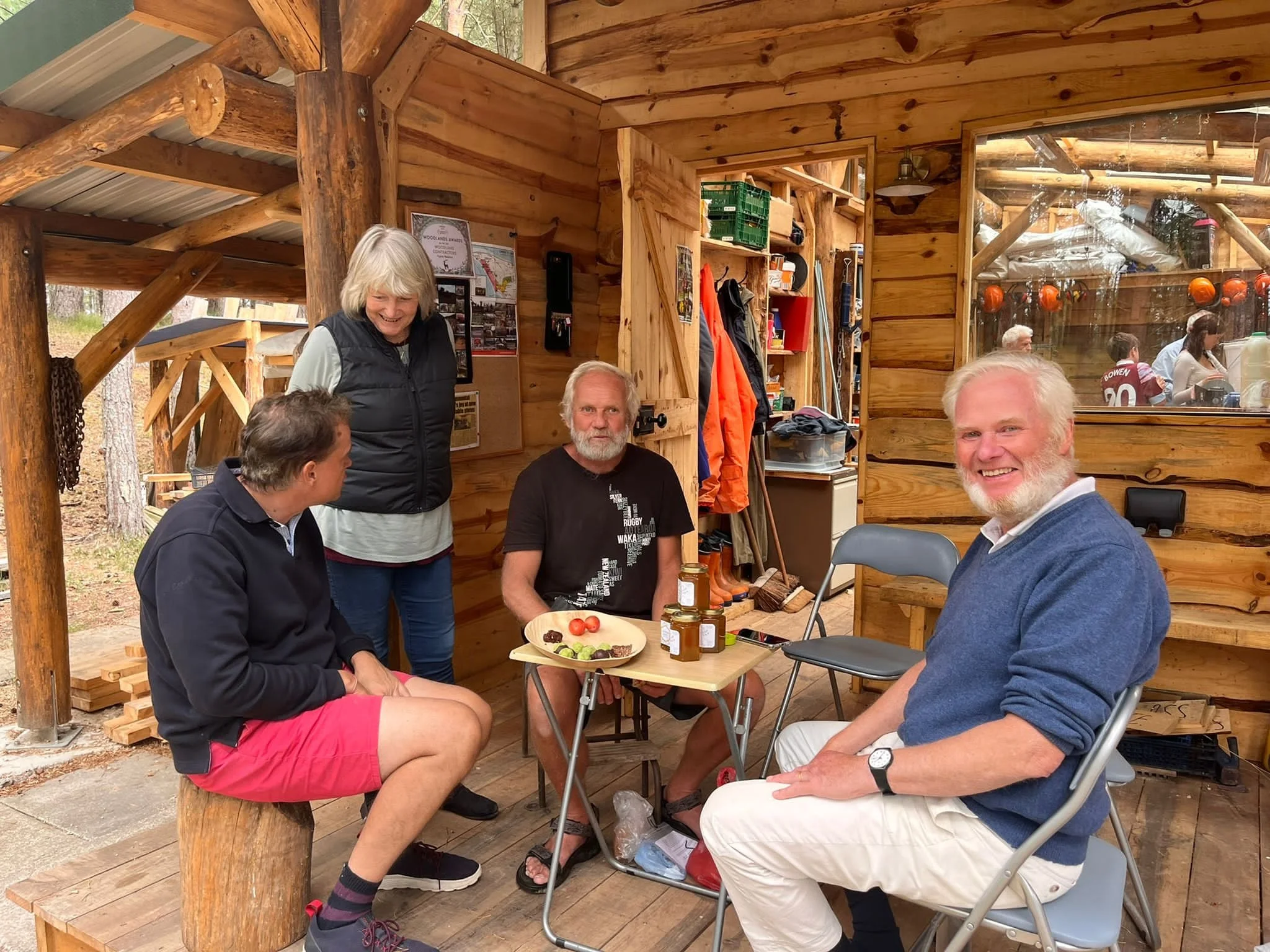 Making Findhorn Honeay at the Hinterland Shalter outside.jpg