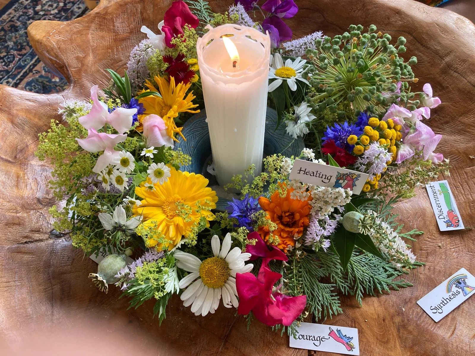 Garden Week candle holder angel cards.jpeg
