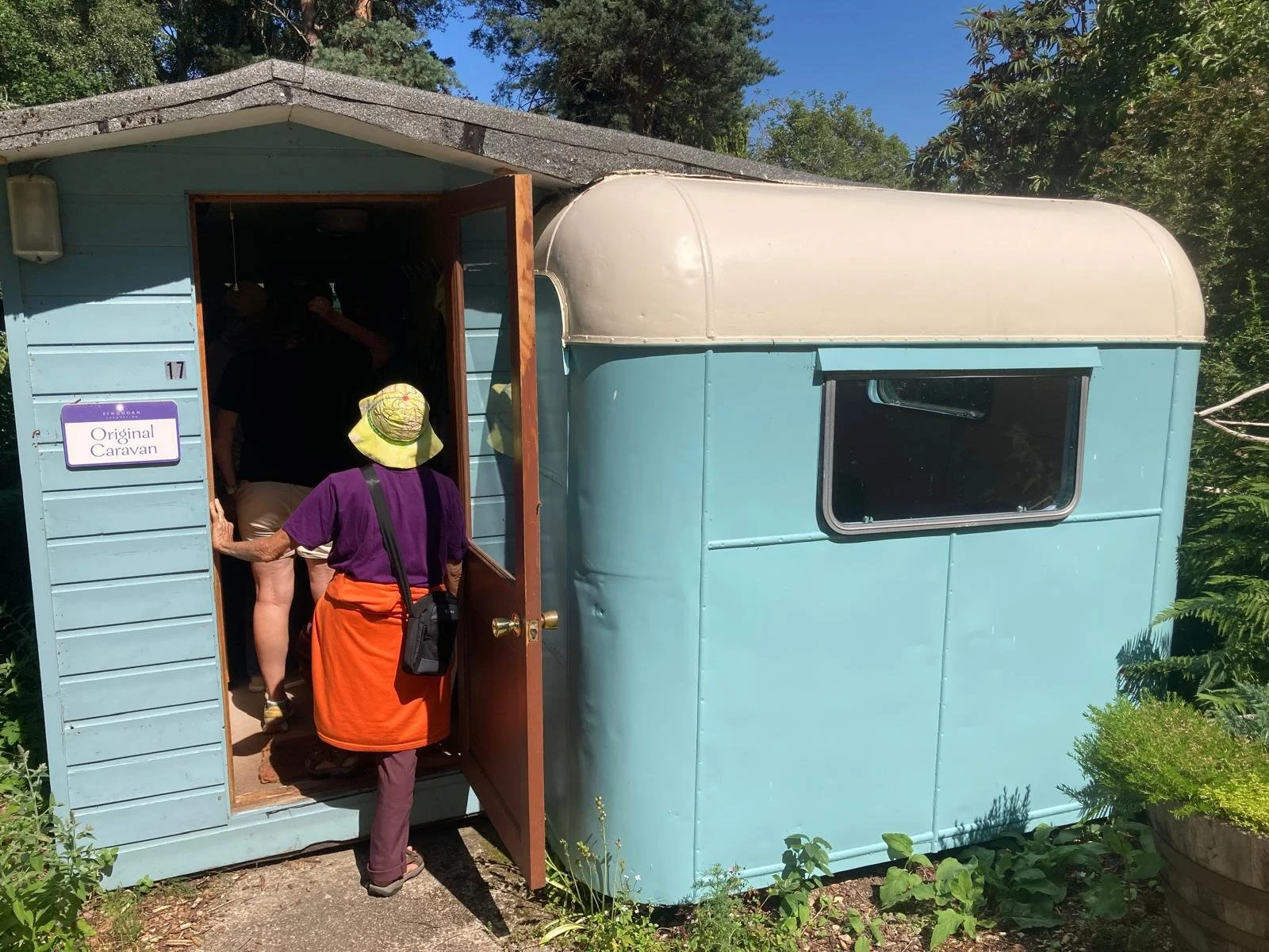 Garden Week Original Caravan going in.jpeg