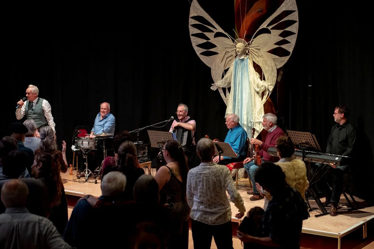 60th Birthday Completion Ceilidh live band Jonathan calling.jpg