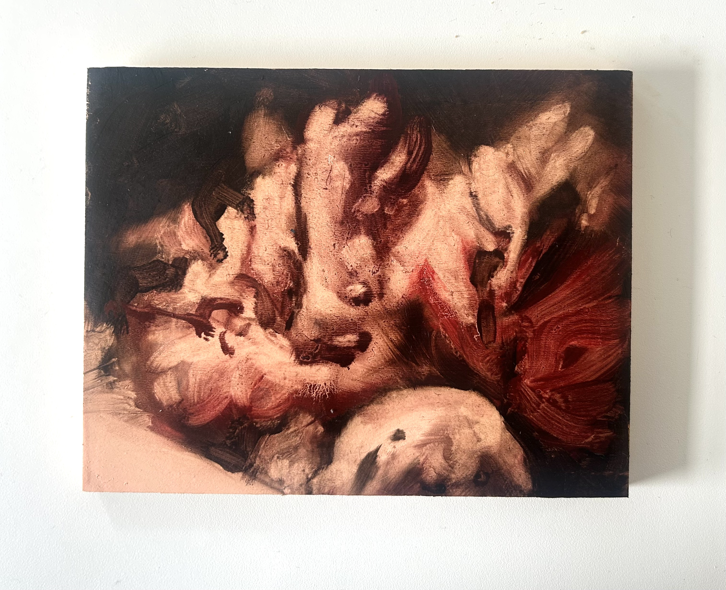 (Sold)Echo 1, 2026, oil on board, 14 x 17cm