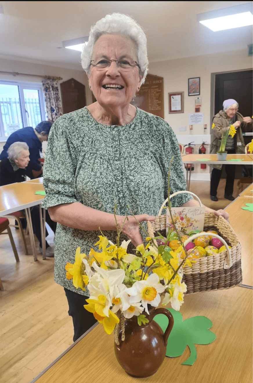 Bridget - Easter egg basket and daffodils.png