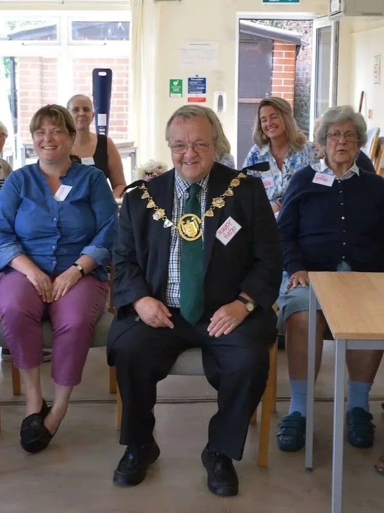 Mayor of Blandford Forum visits In Jolly Good Company.jpg
